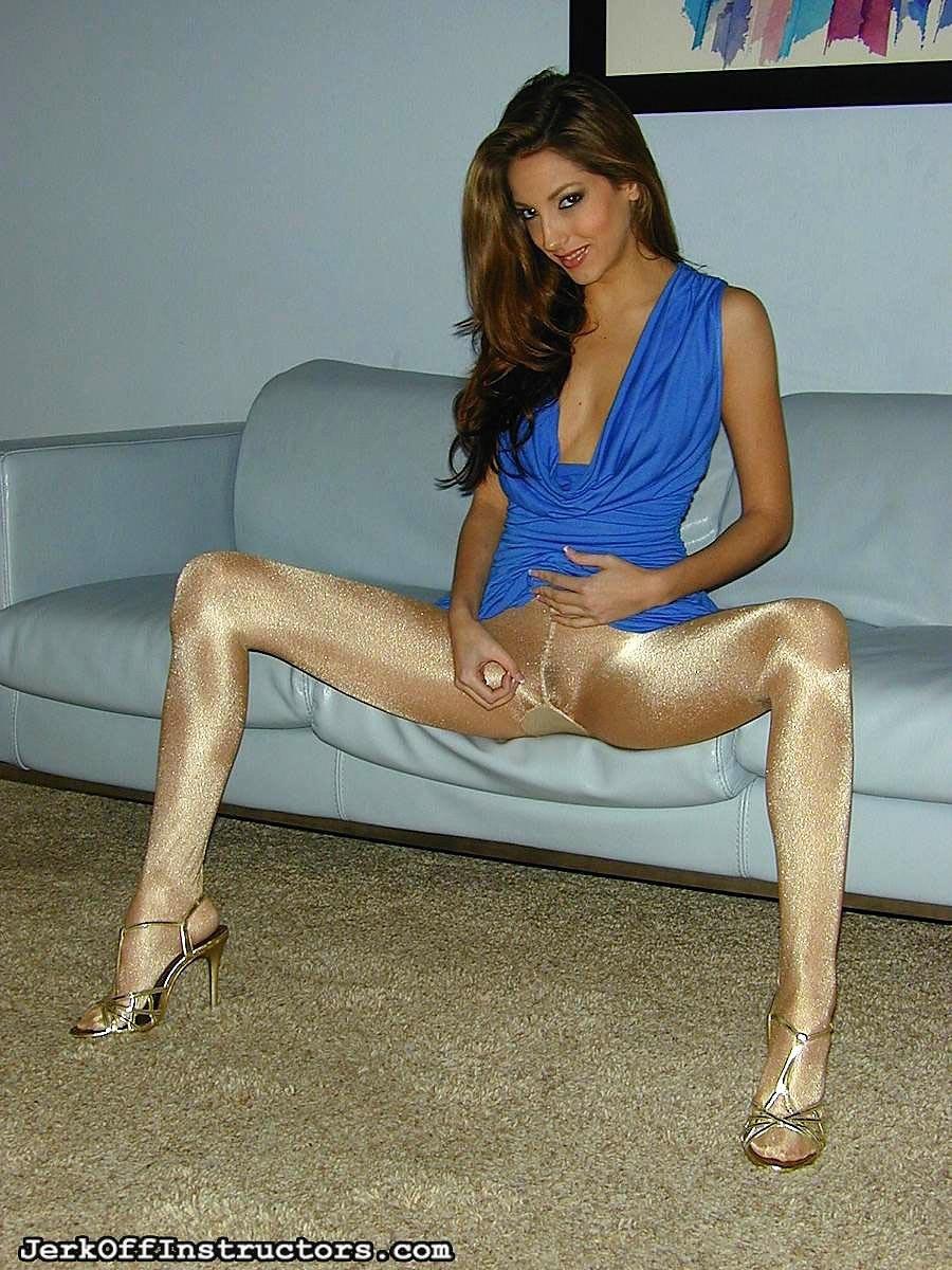 JERKOFFINSTRUCTORS блестящие колготки